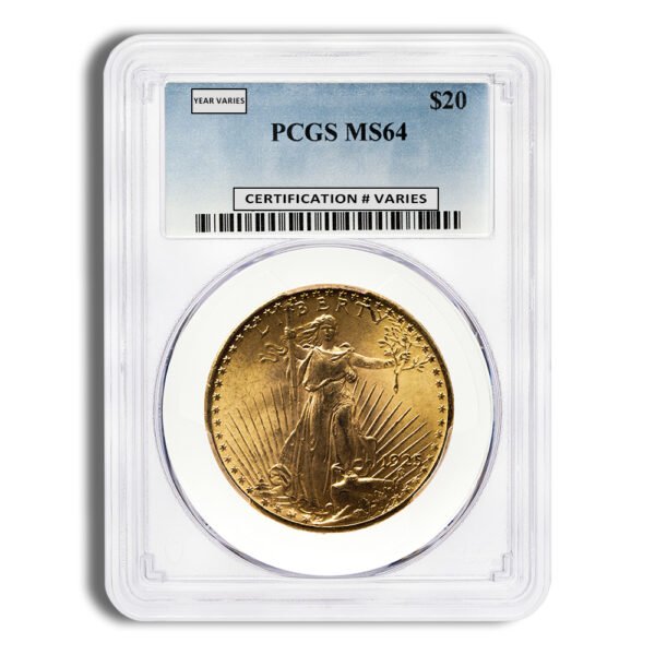  Gold Saint-Gaudens Double Eagle - PCGS MS64