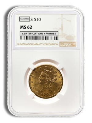  Gold Liberty Eagle - NGC MS62
