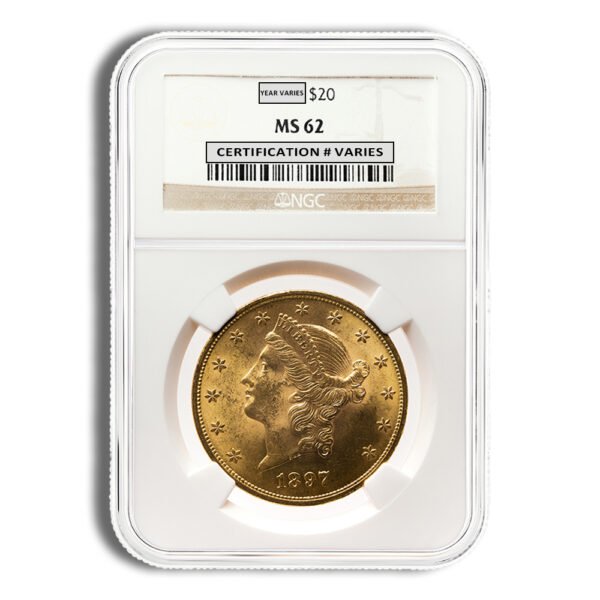  Gold Liberty Double Eagle - NGC MS62