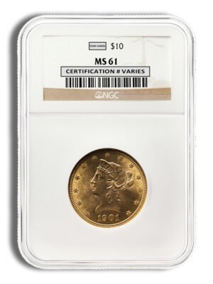  Gold Liberty Eagle - NGC MS61