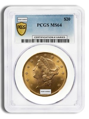 id3884881c3373346hObj2CzGQ1D0fazPii8M6qE554nu7gfXj_MYctru5JE5RCkJQext-1.jpg Gold Liberty Double Eagle - PCGS MS64
