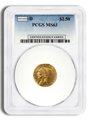 id3884887c3373346h-O3cV0iiUsfHlc7MFR7AKVn9b-SRM_l2SJHip-GMlnU9mix7ext-1.jpg .5 Gold Indian Quarter Eagle - PCGS MS63