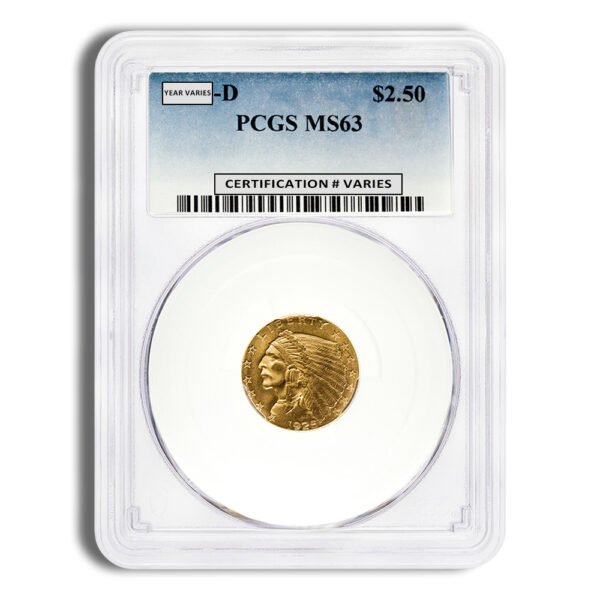 .5 Gold Indian Quarter Eagle - PCGS MS63