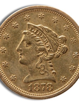 id3884992c3373346hFg7aGoIU0ND39_gyZkyEs3D1cjy77LvJXmlQHjkcw_1WWk2sext-1.jpg .5 Gold Liberty Quarter Eagle - XF