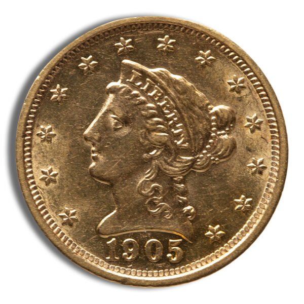 .5 Gold Liberty Quarter Eagle - AU
