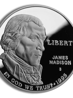 1993 Bill Of Rights Commemorative Silverf One Dollar Proof Obverse 1993-S width=