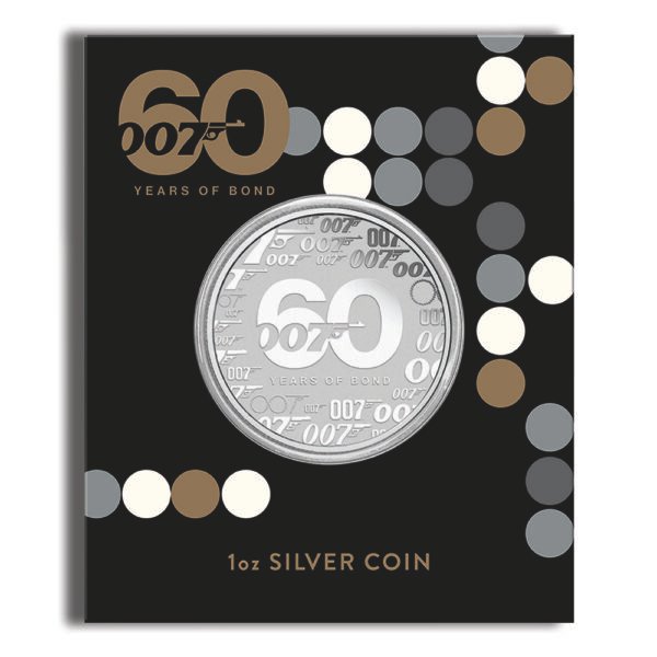 2022 1 oz Tuvalu Silver 60 Years of Bond BU