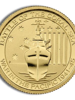 1/10 oz Australian Battle of the Coral Sea Gold CoinÂ (Year Varies)