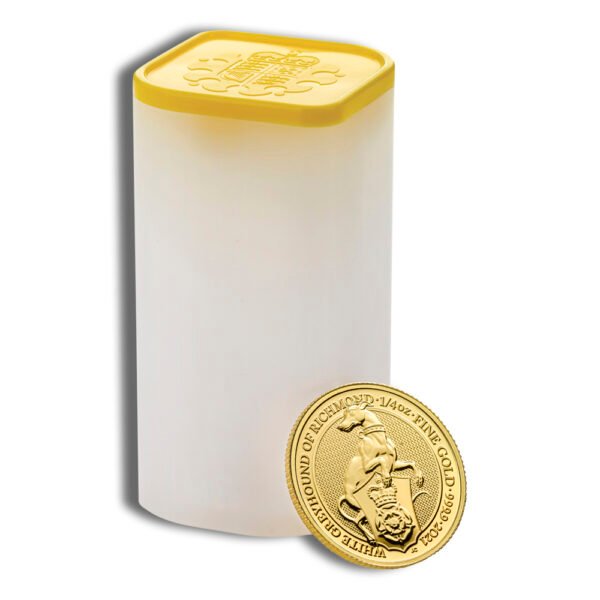 2021 1/4 oz Great Britain Queen's Beast Gold Coin - Greyhound