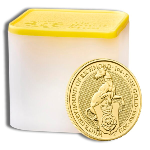 2021 1 oz Great Britain Queen's Beast Gold Coin - Greyhound
