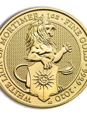 2020 Bullion Queen's Beasts The White Lion of Mortimer Gold 1oz 2020 1 oz Great Britain Queen's Beast Gold Coin - White Lion