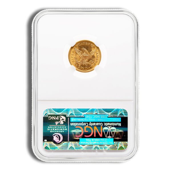 .5 Gold Liberty Quarter Eagle - NGC MS64