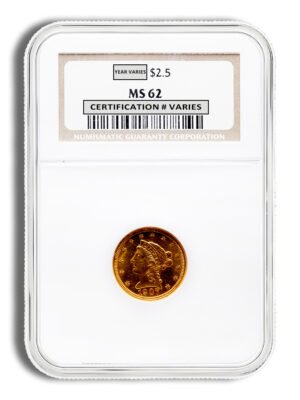 id4337755c3373346hWYuN5XOb8l17kTVYSpHzf2IBo4y97bsJzFhQBxVrC4upAWl1ext-1.jpg .5 Gold Liberty Quarter Eagle - NGC MS62