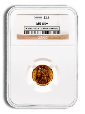 id4337794c3373346hL2K-YniSWWBeRXvbONCsoq2m1pO51P3b-HFUKJVjnW5yVPEcext-1.jpg .5 Gold Liberty Quarter Eagle - NGC MS64