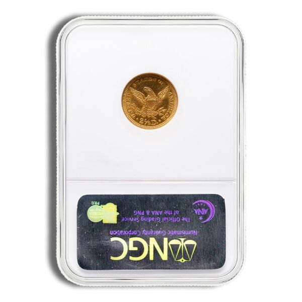 .5 Gold Liberty Quarter Eagle - NGC MS62