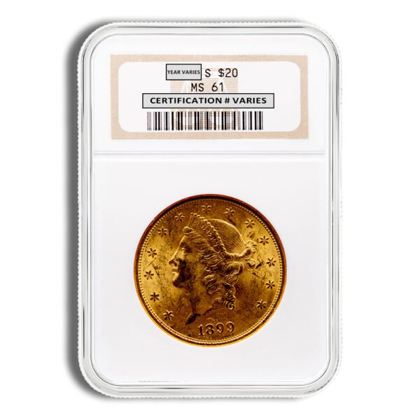  Gold Liberty Double Eagle - NGC MS61
