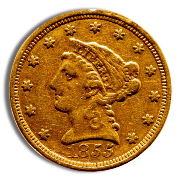 .5 Gold Liberty Quarter Eagle - Cleaned/Low Grade