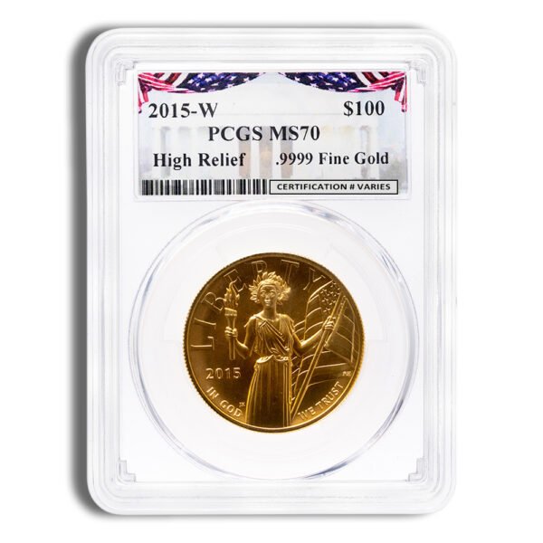 2015-W Liberty High Relief Gold Coin PCGS MS70