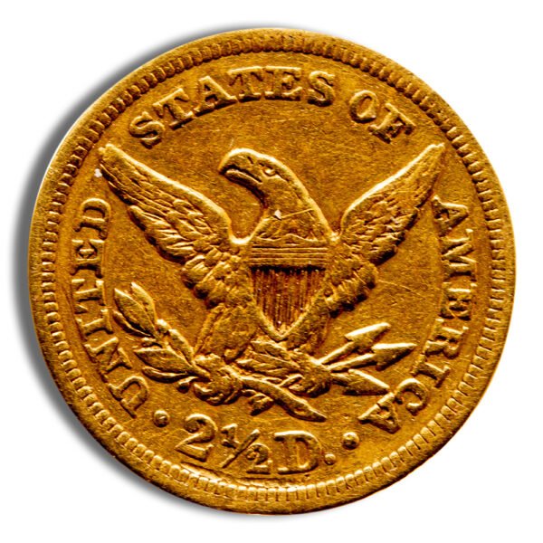 .5 Gold Liberty Quarter Eagle - Cleaned/Low Grade