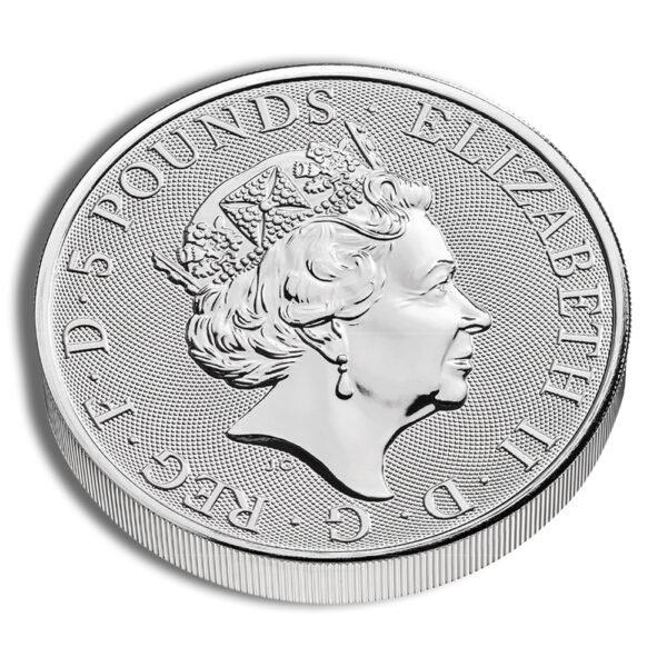 2023 2 oz Silver Great Britain Tudor Beasts - Yale of Beaufort