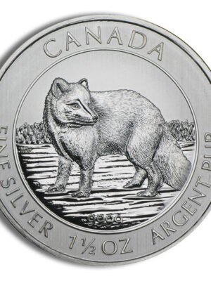 2014 1.5 oz Canadian Arctic Fox Silver Coin
