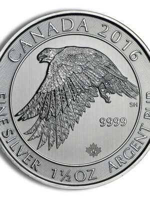 2016 1.5 oz Canadian Snow Falcon Silver Coin