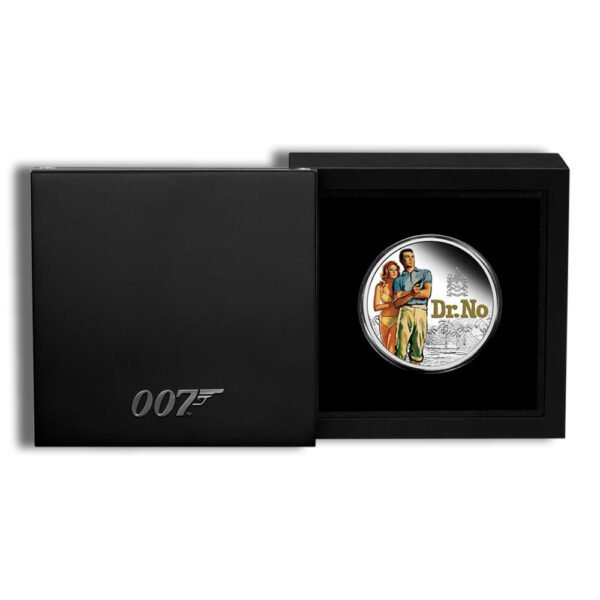 2022 1 oz Silver Proof James Bond Dr. No Coin - Coloured