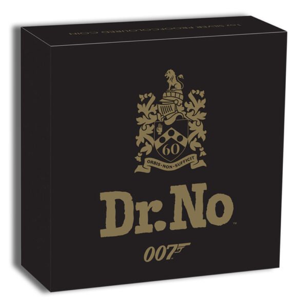 2022 1 oz Silver Proof James Bond Dr. No Coin - Coloured