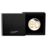 2022 2 oz Silver 60 Years of Bond Proof Gilded Coin