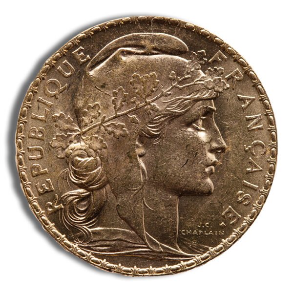 France Gold 20 Francs - Rooster (1899-1914)