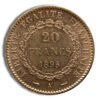 France Gold 20 Francs - Lucky Angel (1871-1898)