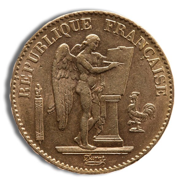 France Gold 20 Francs - Lucky Angel (1871-1898)