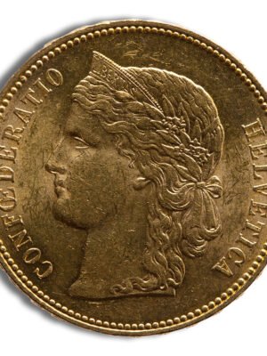 id5016002c3373346hIY8IexAs_XZx_tlNNf3HPTZHJ2-mLlQr82JPJMP_RP4ZFOzpext-1.jpg Switzerland Gold 20 Francs - Helvetica (1883-1896)