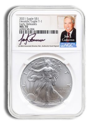 id5016006c3373346hZOfPACVMlb41p31ky9ARzLnmc7iasXTGd-TUt1tCMzUME1U6ext-1.jpg 2021 Silver Eagle NGC MS70 ER - Type 1 (Jon Cameron)