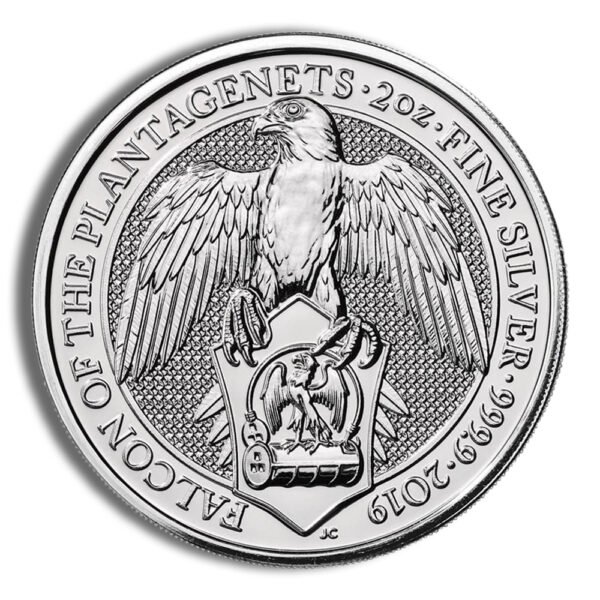 2019 2 oz Silver Great Britain Queen's Beasts - Falcon