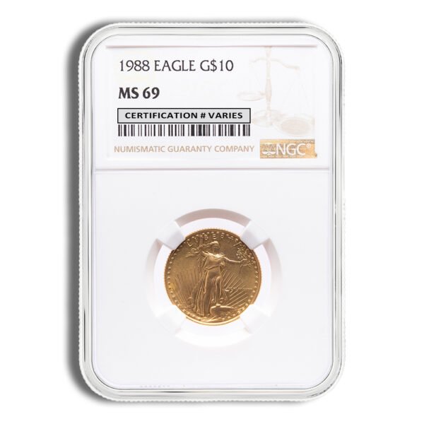1988 1/4 oz Gold Eagle  NGC MS69