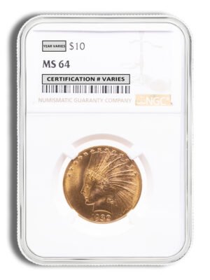  Gold Indian Eagle - NGC MS64