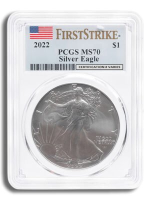 id5290960c3373346h3fG7fwCB-EjeT_yfq02EcFsqS4Dn8KdrMjGOecFA-iGg1x4Yext-1.jpg 2022 Silver Eagle PCGS MS70 First Strike - Flag