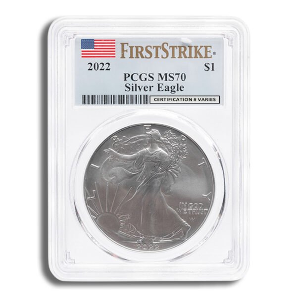 2022 Silver Eagle PCGS MS70 First Strike - Flag