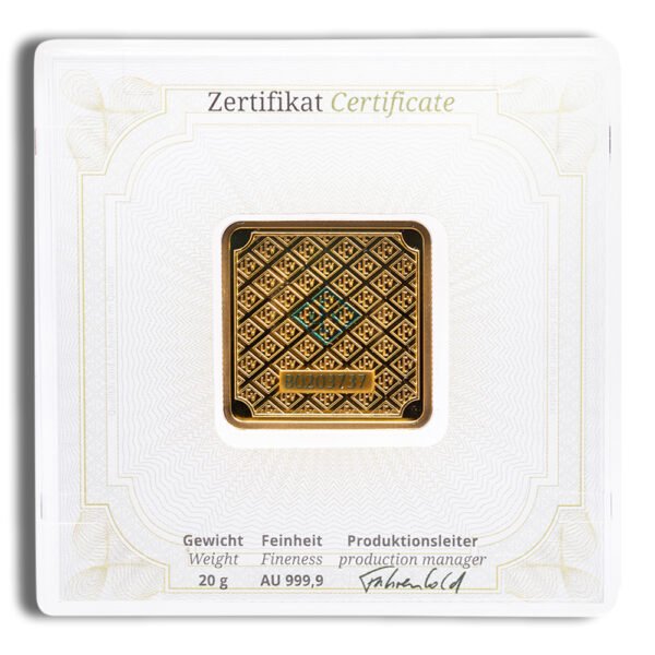 20 gram Gold Bar - Geiger (In Assay)