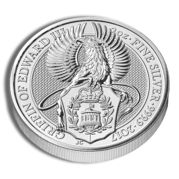 2017 2 oz Silver Great Britain Queen's Beasts - Griffin