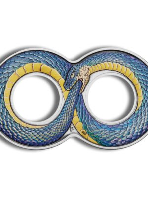 id7341972c3373346h2UK9jmibNq-UCyyEOZ-Zgs5z9McHoCLr8qIJnMHo2B7RWqbPext-1.jpg 2022 2 oz Silver Ouroboros Infinity Antiqued Coin