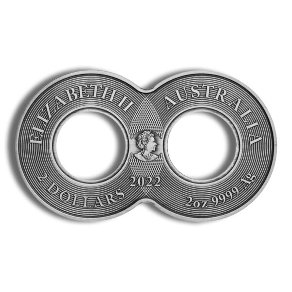 2022 2 oz Silver Ouroboros Infinity Antiqued Coin