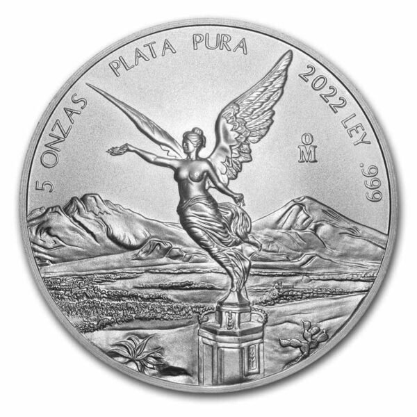 2022 5 oz Silver Mexican Libertad - BU