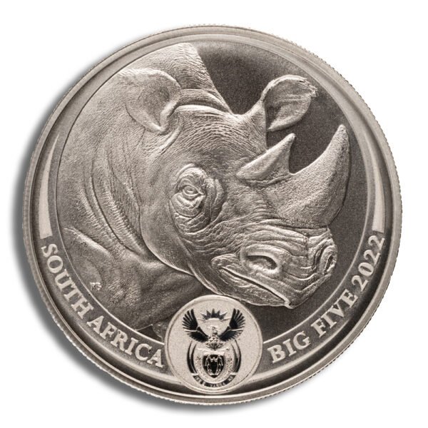 2022 1 oz Silver South Africa Big 5 Rhino BU
