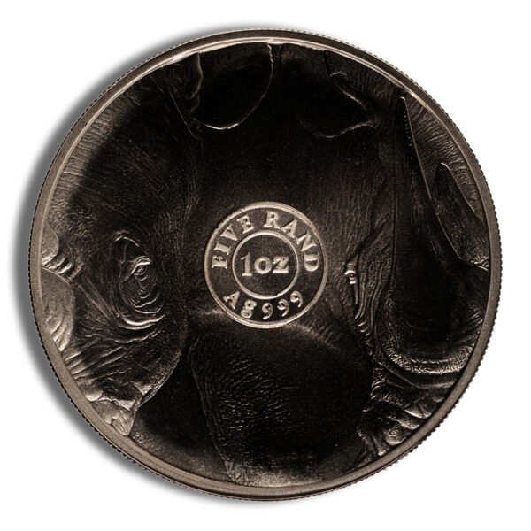 2022 1 oz Silver South Africa Big 5 Rhino BU