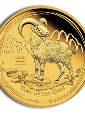 2015 1/4 oz Australia Gold Lunar Goat BU - Series II