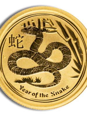 2013 1/4 oz Australia Gold Lunar Snake BU - Series II