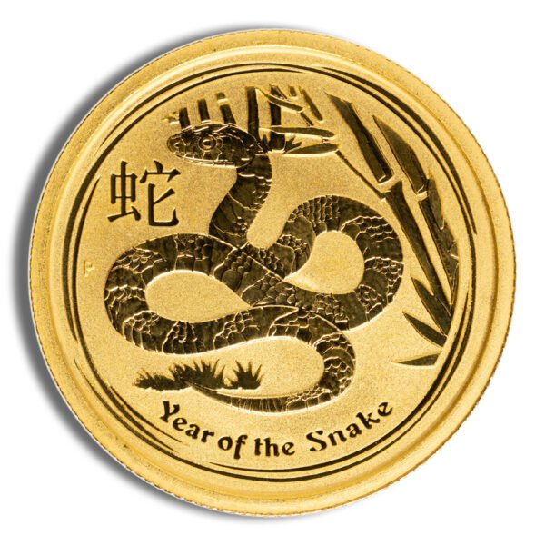 2013 1/4 oz Australia Gold Lunar Snake BU - Series II