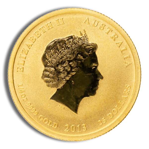 2013 1/4 oz Australia Gold Lunar Snake BU - Series II